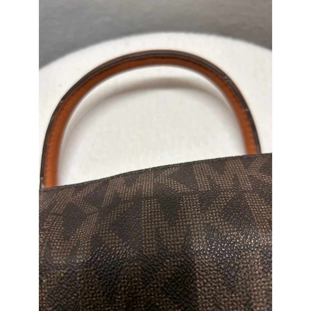 MICHAEL‎ KORS Hamilton Large Shoulder Tote Monogram Brown Bags